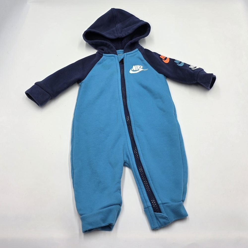 Nike baby boy hooded coverall size 3 months